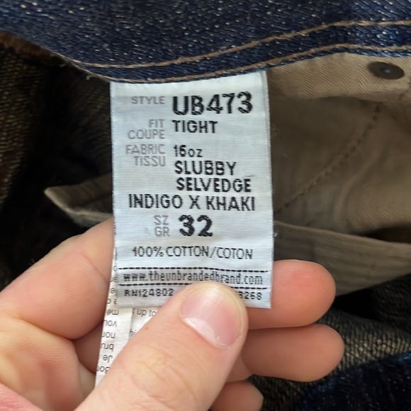 Unbranded Brand 16oz Slub Jeans - Picture 2 of 4